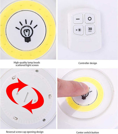 LUZ LED REGULABLE CON CONTROL REMOTO INALAMBRICO 3W