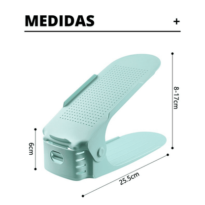 MEdidas de 8-17cm de alto debido a su capacidad retractil, 25.5cm de largo y de lateral 6cm.