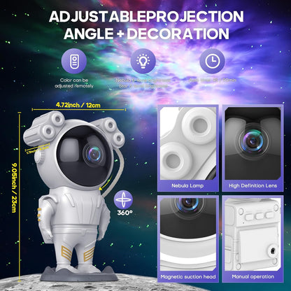 PROYECTOR DE LUZ ASTRONAUTA GALAXIA