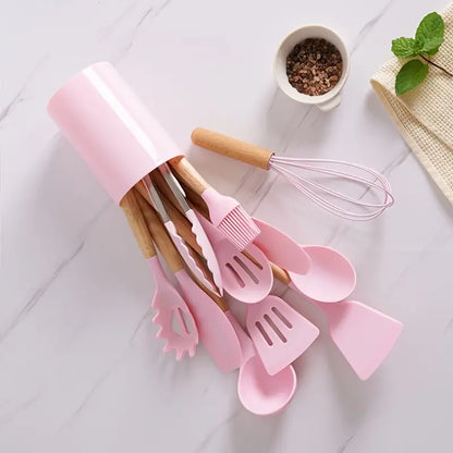 SET UTENCILIOS DE COCINA EN SILICONA