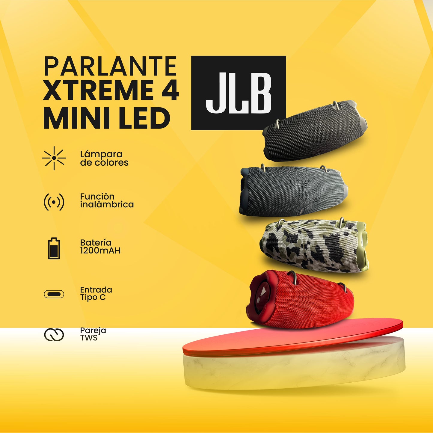 PARLANTE XTREME 4 MINI LED