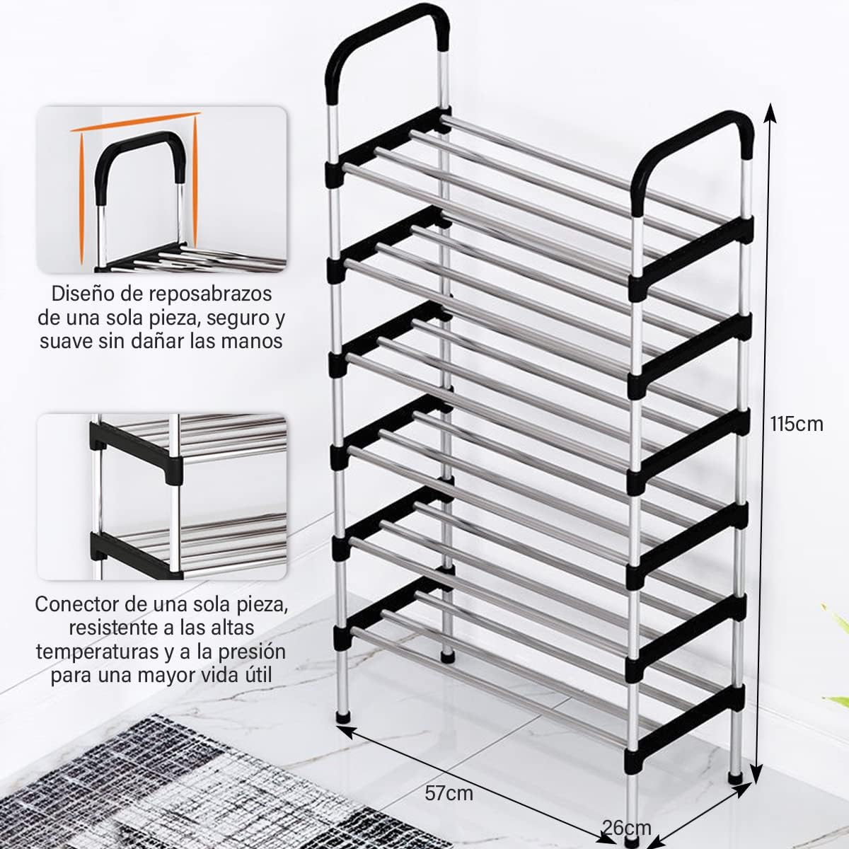 ZAPATERA MULTIFUNCIONAL 6 NIVELES