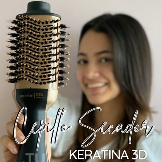 CEPILLO SECADOR KERATINA 3D POWER