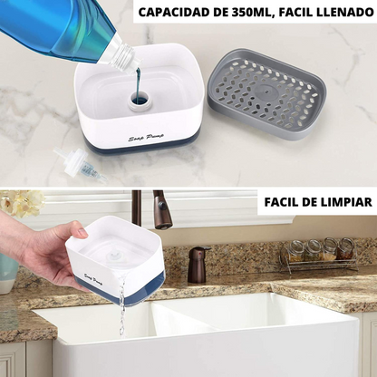 DISPENSADOR DE JABON DELUXE + ESPONJA